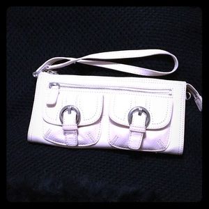 EUC blush colored clutch/ wristlet Nordstrom brand